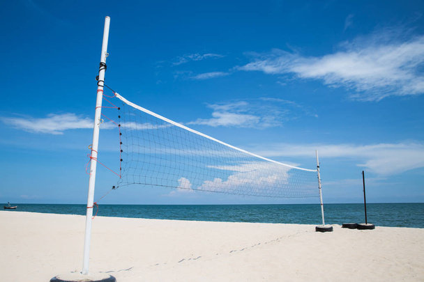 Beach-volleybalveld - Foto, afbeelding