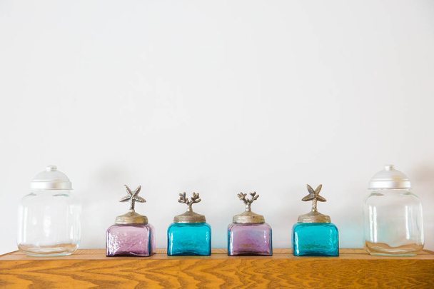Vaso con Elementi Secchi Miniatura Bottiglia Barattoli per Decorazioni Casa