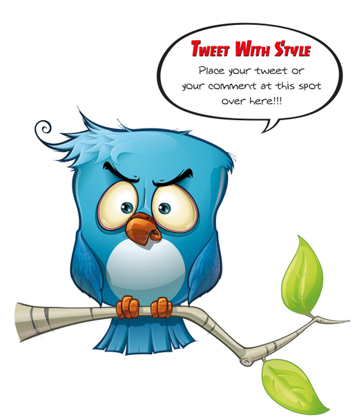 Tweeter Pájaro azul enojado
 - Foto, imagen