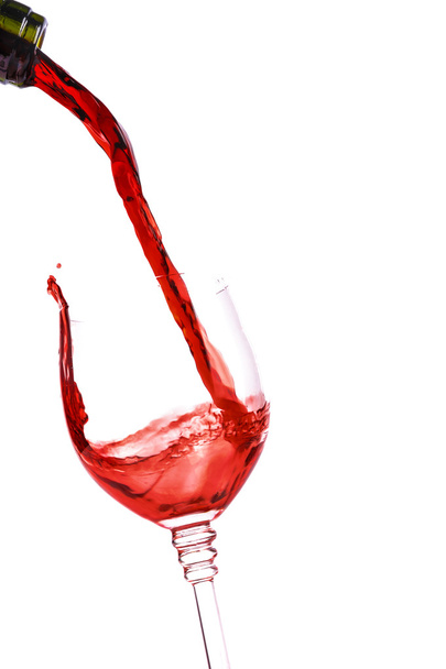 červené víno šplouchání - Fotografie, Obrázek