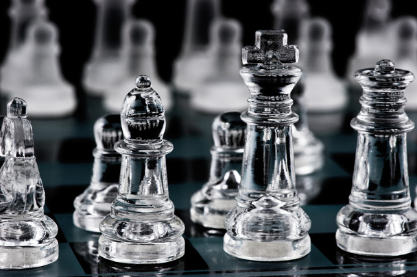 σκάκι γυαλί - Φωτογραφία, εικόνα
