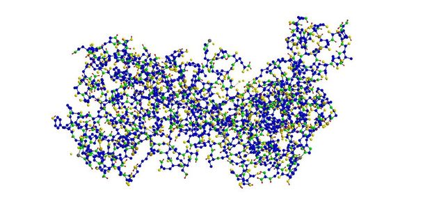 Молекулярная структура Фибронектина, 3D рендеринг
 - Фото, изображение