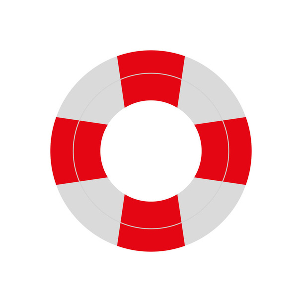 punainen ja valkoinen pelastusrengas turvallisuus matkustaa
 - Vektori, kuva