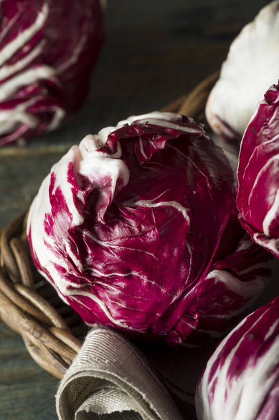 Raw Organic Purple Radicchio Lettuce - Photo, Image