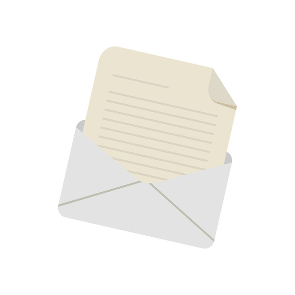 correo electrónico sobre mensaje carta
 - Vector, imagen