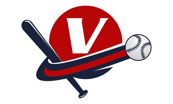 Base bola letra V
 - Vector, imagen