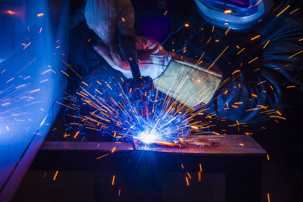 Fabrika teknik endüstriyel çelik Kaynakçı, - Fotoğraf, Görsel