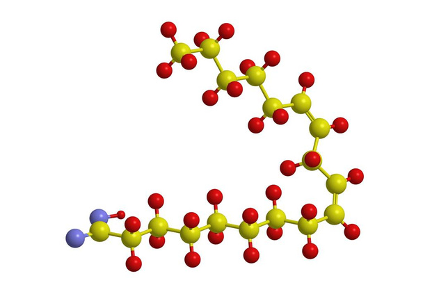 Struktura molekularna kwasu linolowego - Zdjęcie, obraz