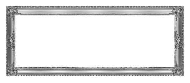 cornice grigio antico isolato su sfondo bianco, percorso di ritaglio
 - Foto, immagini