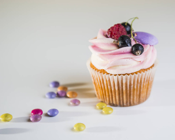 cake and  coloured sweets - Photo, Image