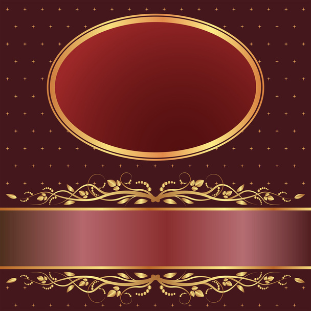 Brown and red background - Vector, Image