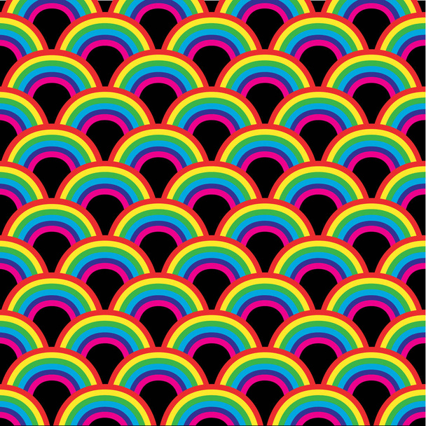 diseño de patrón de arco iris de color
  - Vector, Imagen