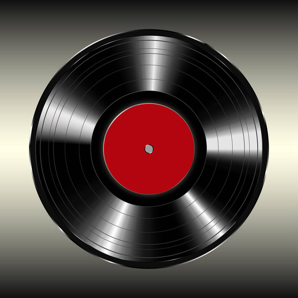 Blank vinyl record, vector illustration EPS10 - Vector, imagen