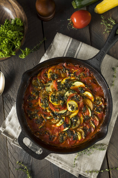 Homemade Ratatoulle with Eggplant and Tomato - Photo, Image