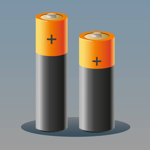 Akkus-Batterien-Vektor - Vektor, Bild