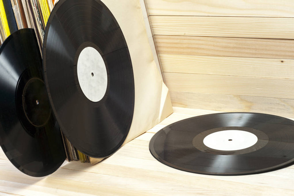Vinyl record. Ruimte voor tekst kopiëren. - Foto, afbeelding