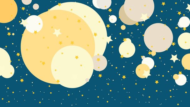 My Space Background - Night Sky - Illustration - vector - Vector, afbeelding