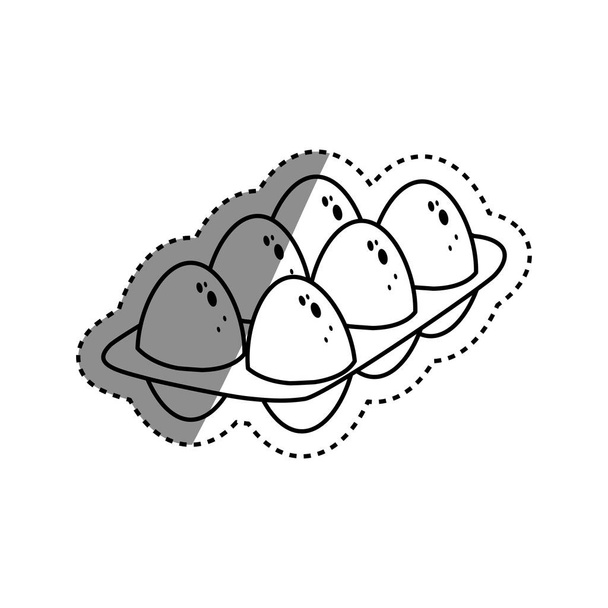 分離された鶏の卵 - ベクター画像
