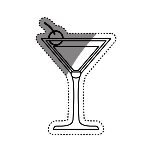 Copo de vidro Cocktail
 - Vetor, Imagem