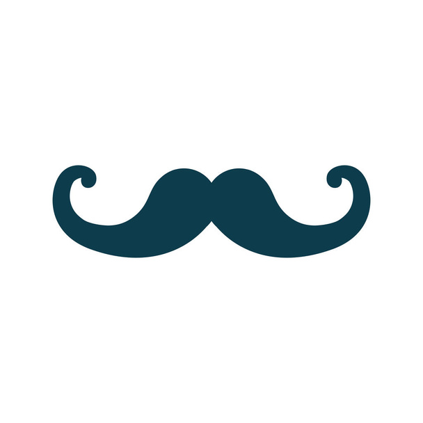Vintage gentleman mustache - Vector, Image