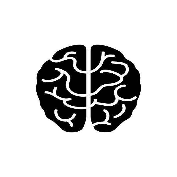 isoliertes menschliches Gehirn - Vektor, Bild