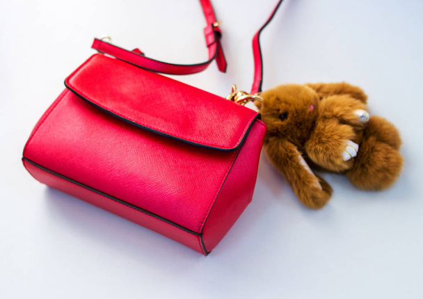 Dámská červená taška - Fotografie, Obrázek