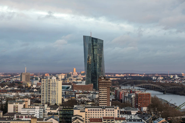 New headquarters of the European Central Bank or ECB. Frankfurt, - Фото, зображення