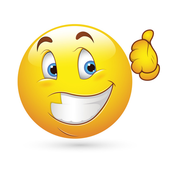 Emoticon sorridenti Vettore facciale - Espressione felice
 - Vettoriali, immagini