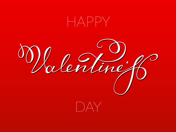 Happy Valentine s Day lettering - Wektor, obraz
