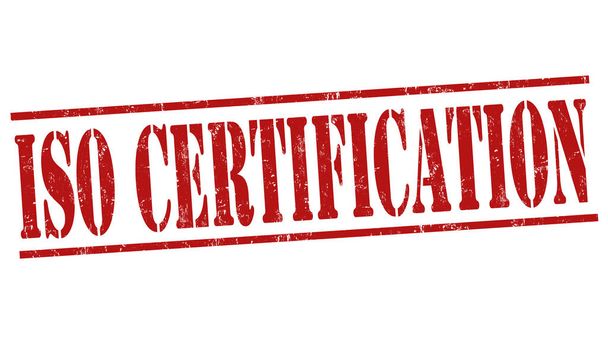 ISO-sertifiointimerkki tai leima
 - Vektori, kuva