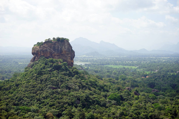 Sigiriya Rock and forest - Zdjęcie, obraz