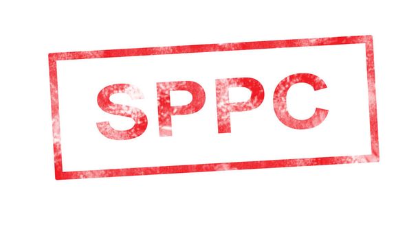 SPPC in red rectangular stamp - Photo, Image