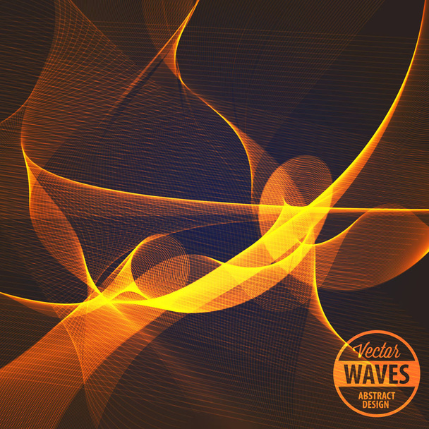 Abstract smooth color wave  - Vetor, Imagem