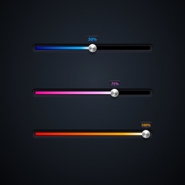 Collection of modern preloaders and progress loading bars - Vector, Image