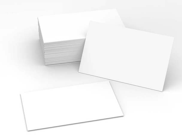 stack of blank name cards - Фото, зображення