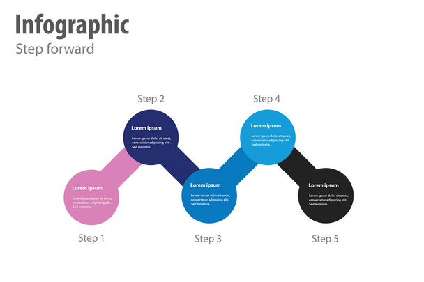infografía, diagrama de flujo de trabajo
 - Vector, imagen