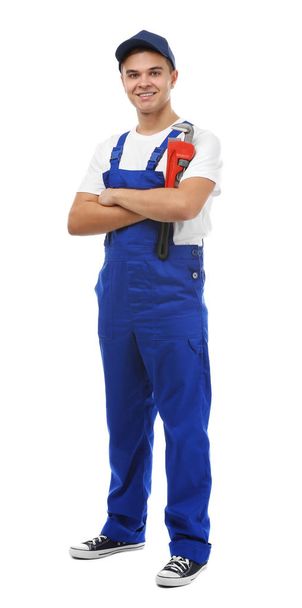 Young handsome plumber - Foto, Imagem