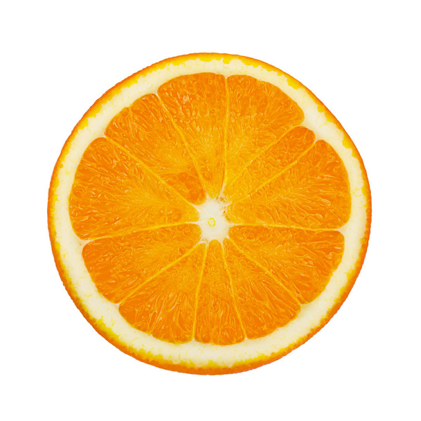 Fresh orange fruits Isolated with leaves on white background - Fotó, kép