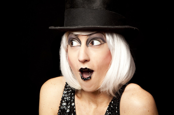 cabaret performer portrait - Φωτογραφία, εικόνα