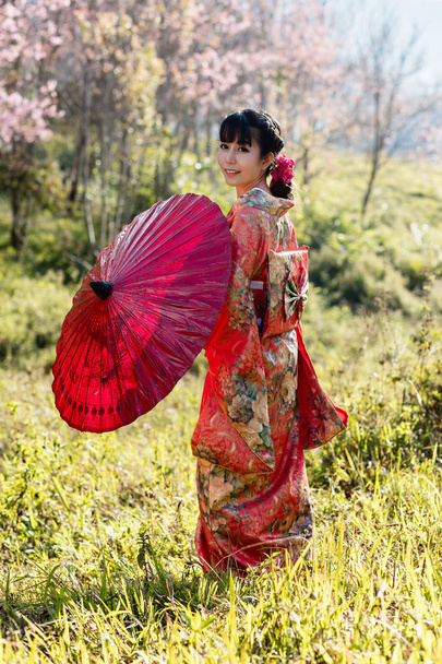 Asiatique femmes portant traditionnel japonais
. - Photo, image