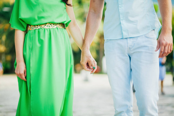 lovely couple holding hands together - Photo, Image