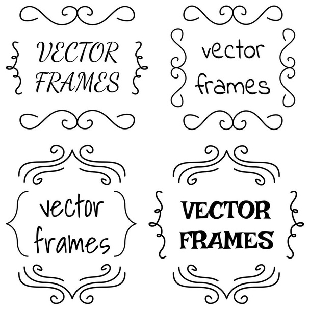 Vintage vector frames. - Vektor, Bild