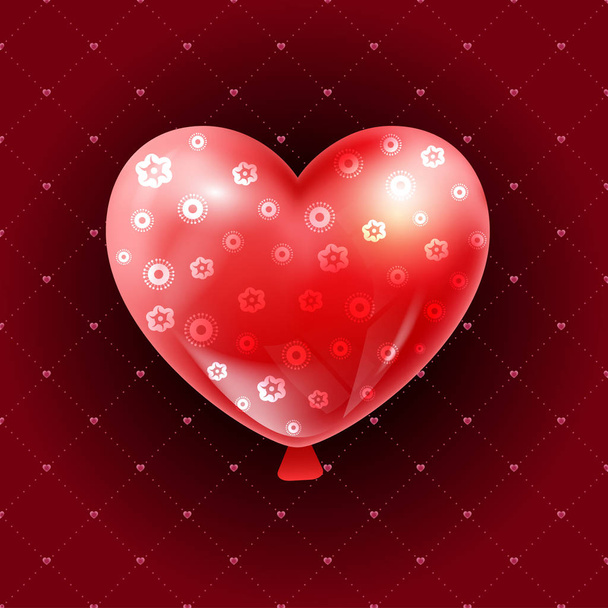 Valentin-nap illusztráció kártya háttér boldog Valentin da - Vektor, kép