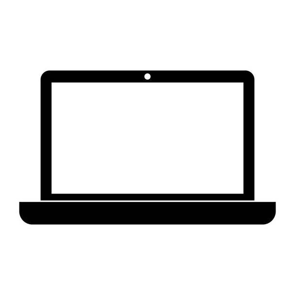 ноутбук комп'ютер ізольований значок
 - Вектор, зображення