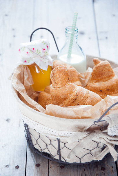 Fresh french croissants - Foto, Imagen