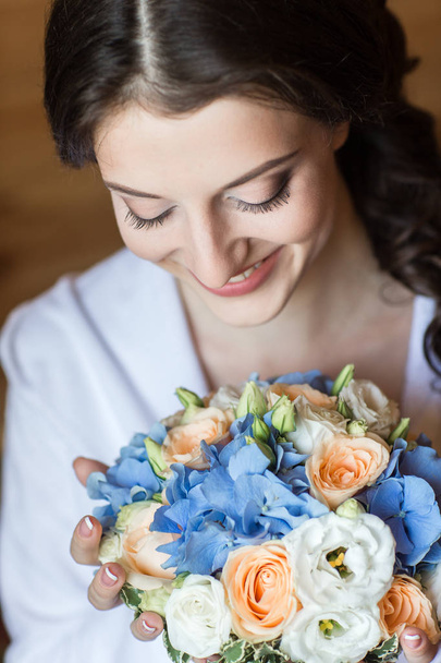 bride closeup portrait - Фото, изображение