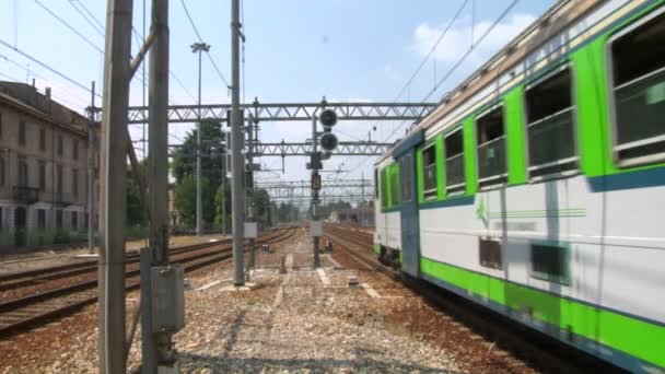 Železniční nádraží v Miláně (Itálie) - Záběry, video