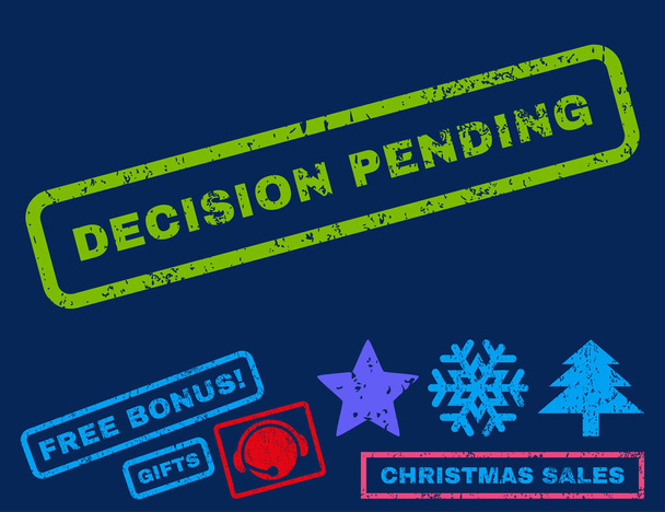 Decision Pending Rubber Stamp - Vector, Image