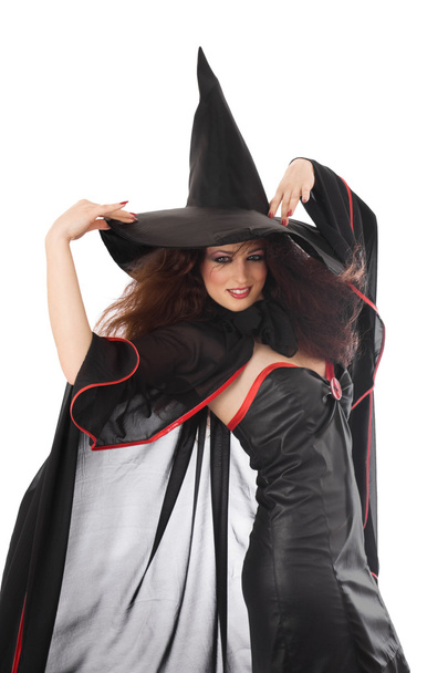 Прекрасная молодая ведьма на Хэллоуин
 - Фото, изображение