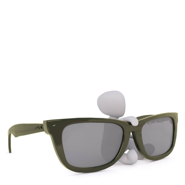 Man and huge sunglasses concept - Photo, Image
